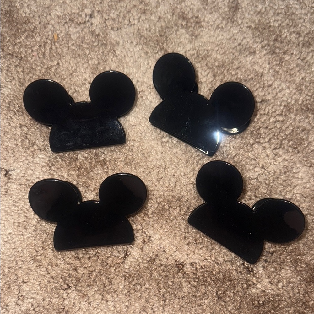 Black Mickey Mouse Hair Clips